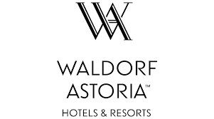 Waldorf Astoria Hotels & Resorts logo in black and white.